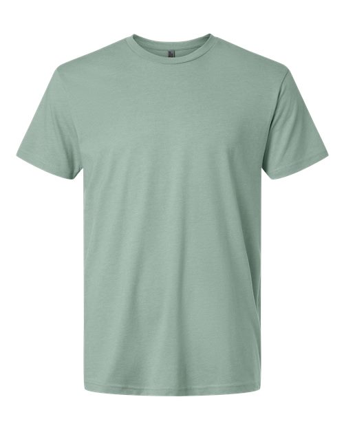 Next Level Unisex CVC Tee - Heather Seafoam Front