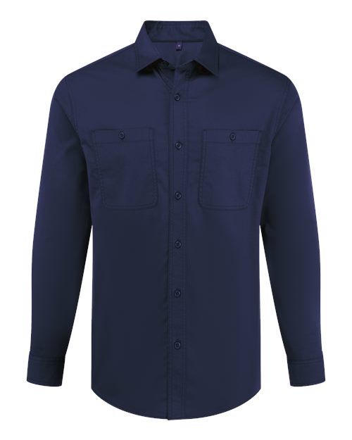 Artisan Collection by Reprime Unisex Utility 2.0 Service Shirt - Stay Navy Front