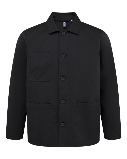 Artisan Collection by Reprime Unisex Utility 2.0 Chore Jacket - Stay Black Front