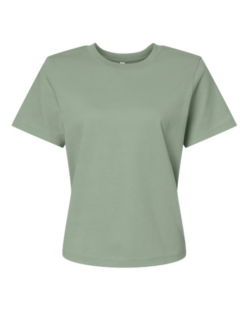 BELLA + CANVAS Women's 6 oz. Heavyweight Tee - Sage Front