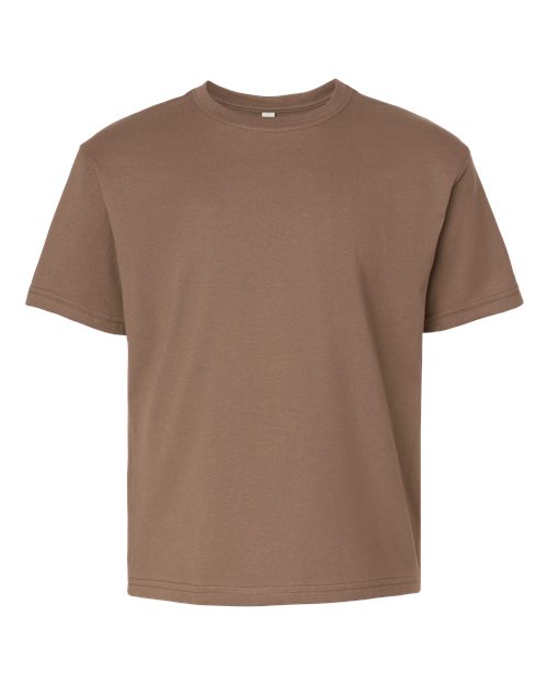 BELLA + CANVAS Youth 6 oz. Heavyweight Tee - Vintage Brown Front
