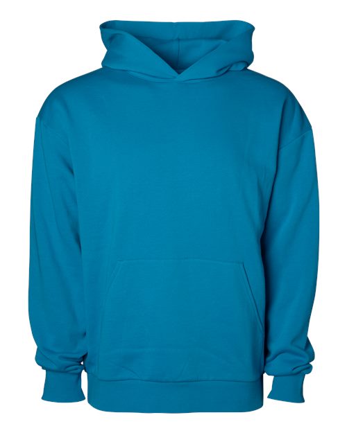 Unisex Avenue Midweight Hooded Sweatshirt - Azure Front