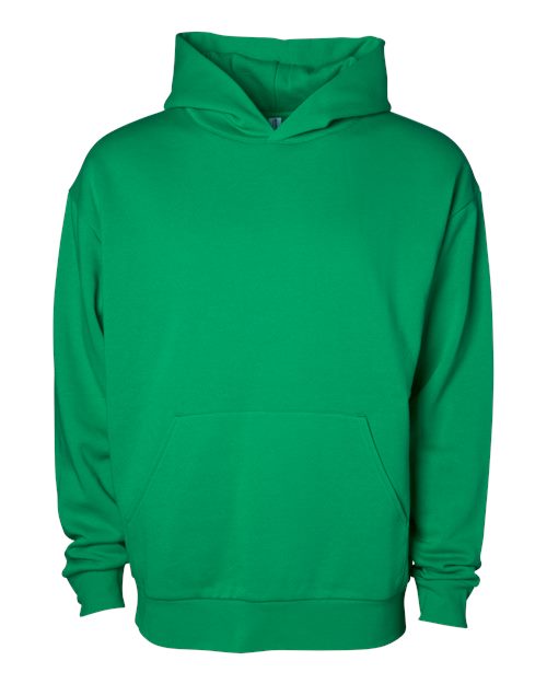 Unisex Avenue Midweight Hooded Sweatshirt - Lime Front
