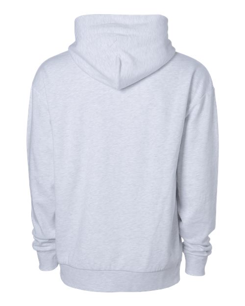 Unisex Avenue Midweight Full-Zip Hooded Sweatshirt - Ash Heather Back