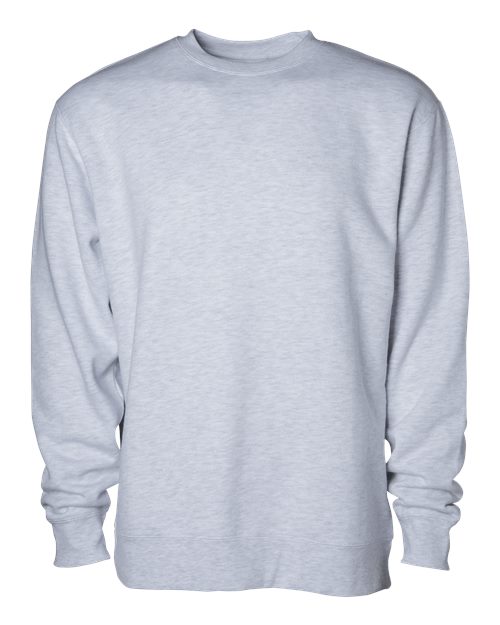 Unisex Heavyweight Crewneck Sweatshirt - Ash Heather Front