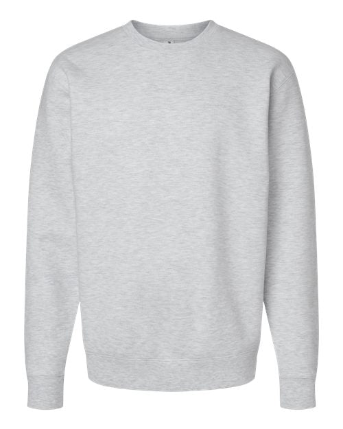 Independent Trading Co. Unisex Heavyweight Crewneck Sweatshirt - Ash Heather Front