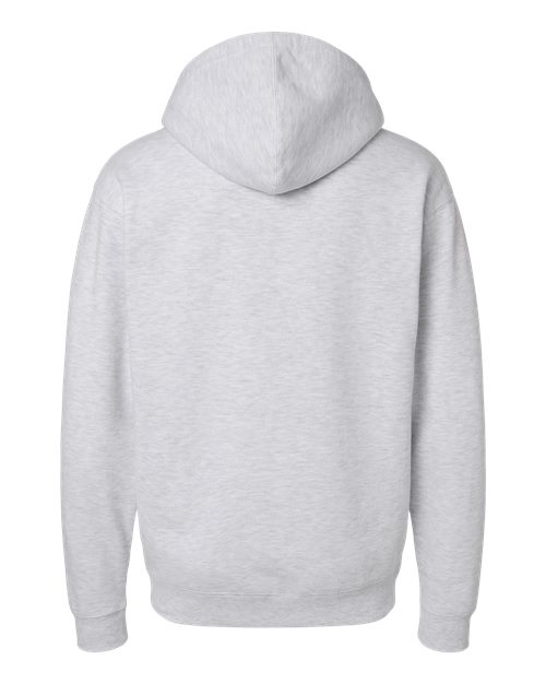 Unisex Heavyweight Hooded Sweatshirt - Ash Heather Back