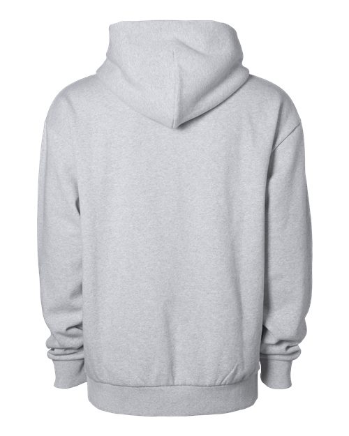 Unisex Mainstreet Heavyweight Full-Zip Hooded Sweatshirt - Grey Heather Back