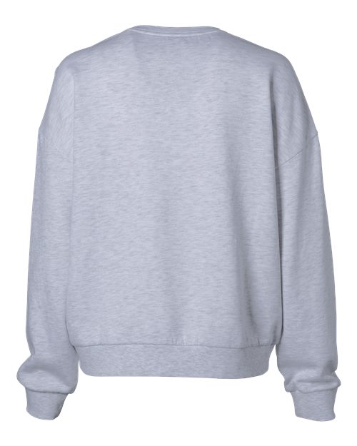 Women's California Wave Wash Sunday Crewneck Sweatshirt - Ash Heather Back