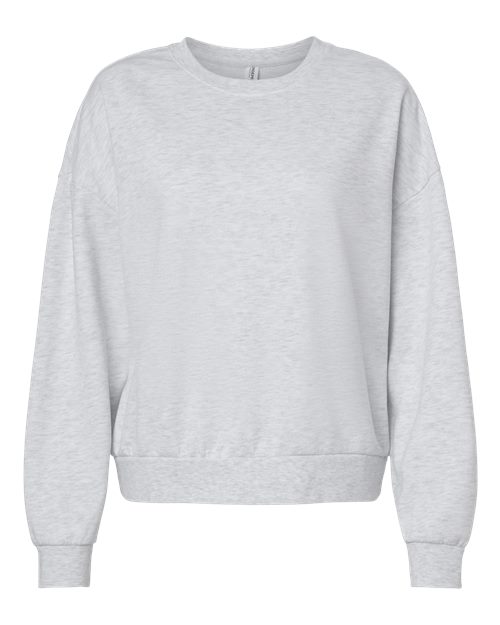 Independent Trading Co. Women's California Wave Wash Sunday Crewneck Sweatshirt - Ash Heather Front