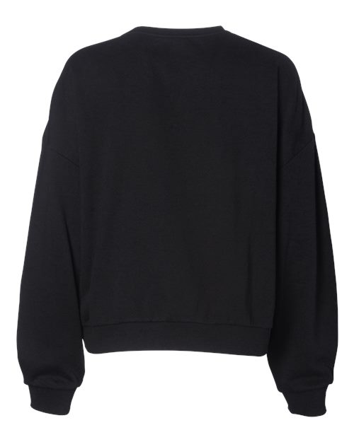 Women's California Wave Wash Sunday Crewneck Sweatshirt - Black Back