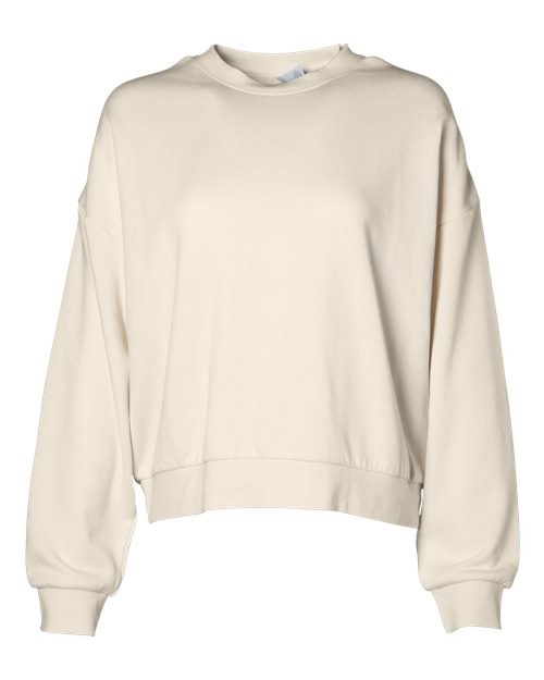 Women's California Wave Wash Sunday Crewneck Sweatshirt - Bone Front