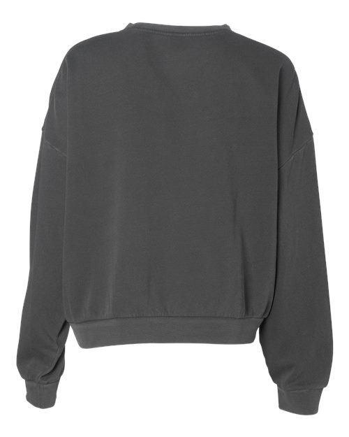Women's California Wave Wash Sunday Crewneck Sweatshirt - Pigment Black Back