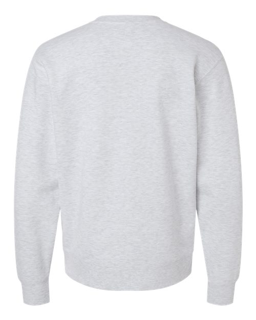 Unisex Midweight Crewneck Sweatshirt - Ash Heather Back