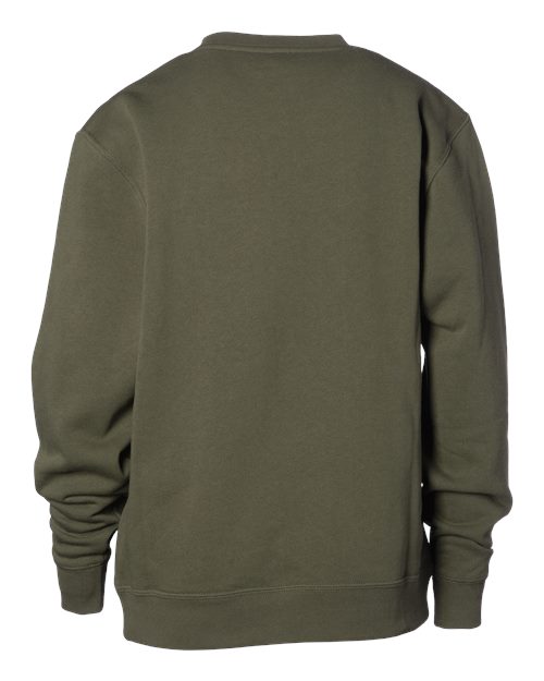 Youth Midweight Crewneck Sweatshirt - Army Back