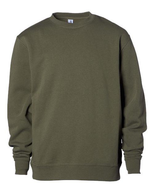 Youth Midweight Crewneck Sweatshirt - Army Front