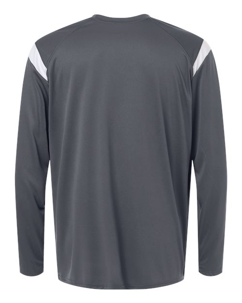 Unisex On The Rise Long Sleeve T-Shirt - Graphite/ White Back