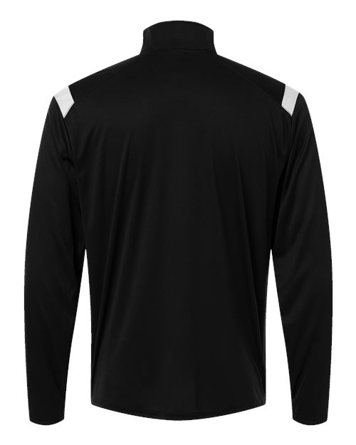 Men's On The Rise Quarter-Zip Pullover - Black/ White Back