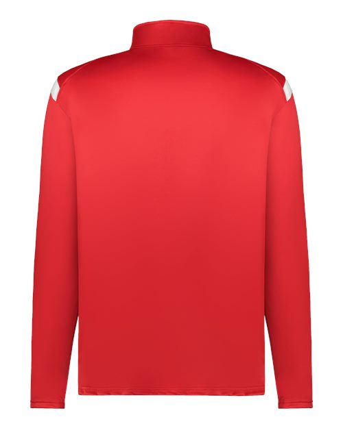 Men's On The Rise Quarter-Zip Pullover - Red/ White Back