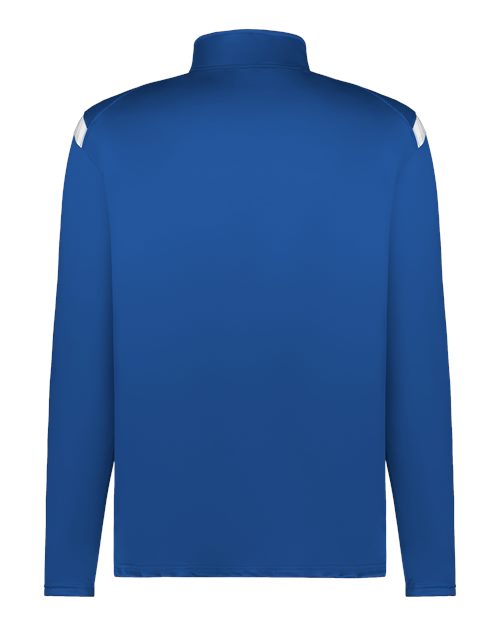 Men's On The Rise Quarter-Zip Pullover - Royal/ White Back