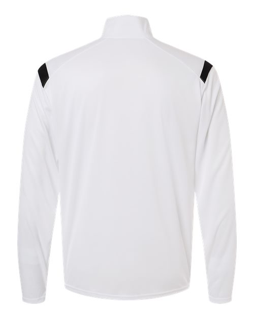 Men's On The Rise Quarter-Zip Pullover - White/ Black Back