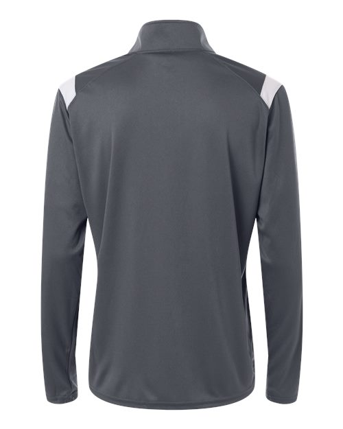 Women's On The Rise Quarter-Zip Pullover - Graphite/ White Back