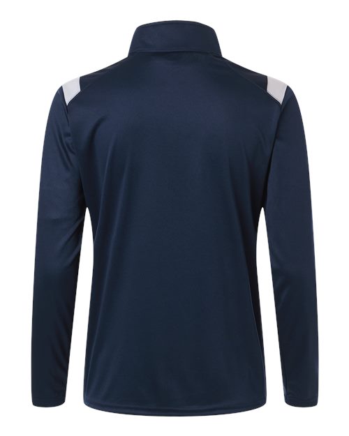 Women's On The Rise Quarter-Zip Pullover - Navy/ White Back