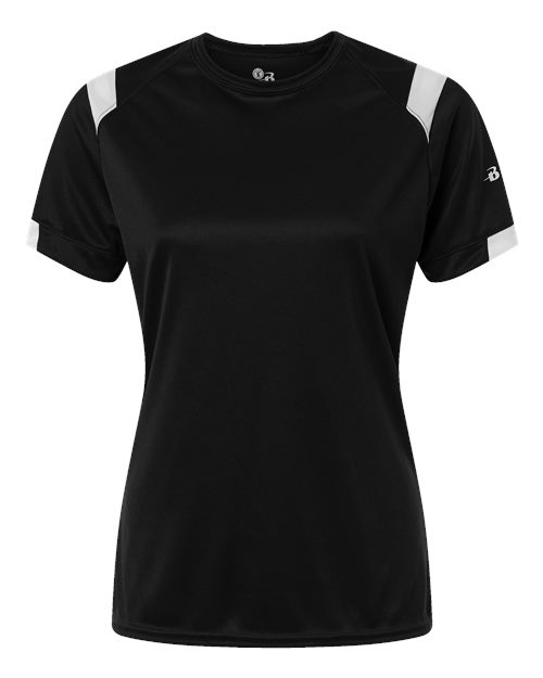 Women's On The Rise T-Shirt - Black/ White Front
