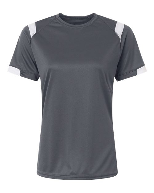 Badger Women's On The Rise T-Shirt - Graphite/ White Front