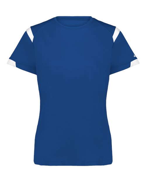 Women's On The Rise T-Shirt - Royal/ White Front