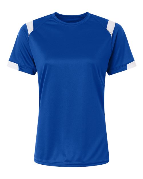 Badger Women's On The Rise T-Shirt - Royal/ White Front