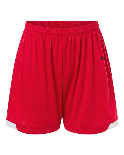 Women's On The Rise Shorts - Red/ White Front