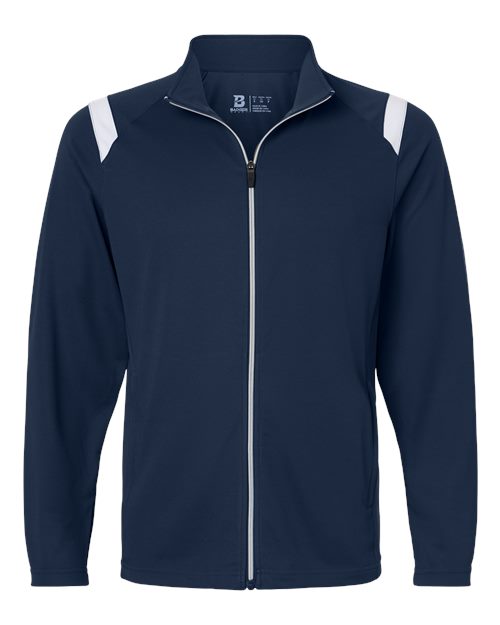 Men's On The Rise Outercore Warm-up Jacket - Navy/ White Front