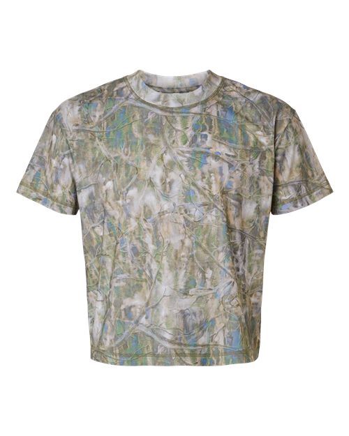 LAT Unisex Boxy Jersey Tee - Sage Timberwood Front