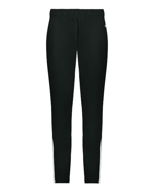Men's On The Rise Outercore Warm-Up Pants - Black/ White Front