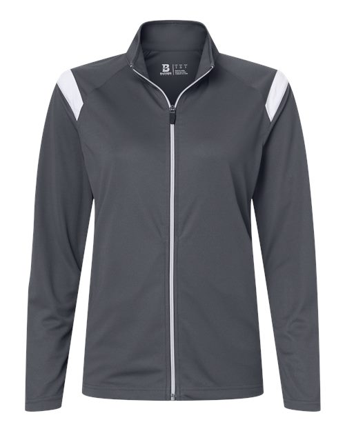 Women's On The Rise Outercore Warm-Up Jacket - Graphite/ White Front
