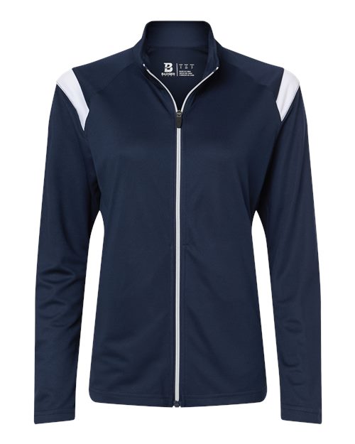 Women's On The Rise Outercore Warm-Up Jacket - Navy/ White Front
