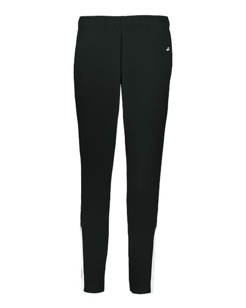 Women's On The Rise Outercore Warm-Up Pants - Black/ White Front