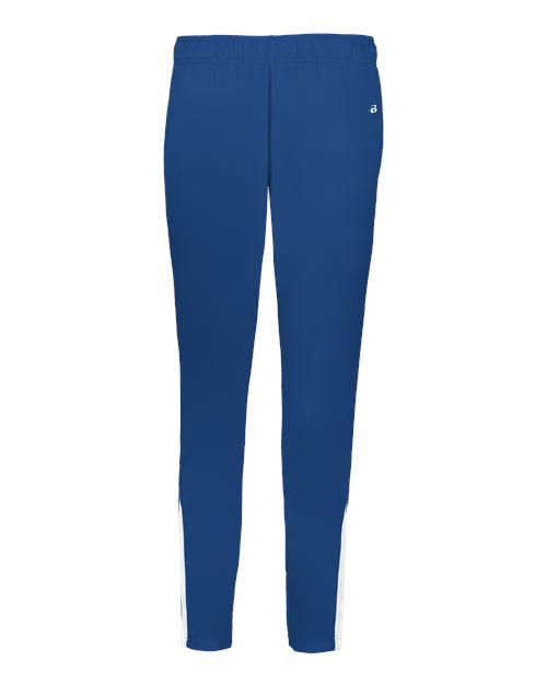 Badger Women's On The Rise Outercore Warm-Up Pants - Royal/ White Front