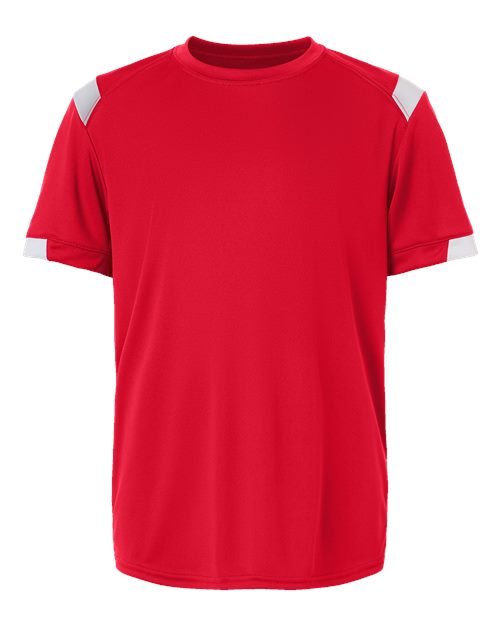 Youth On The Rise T-Shirt - Red/ White Front