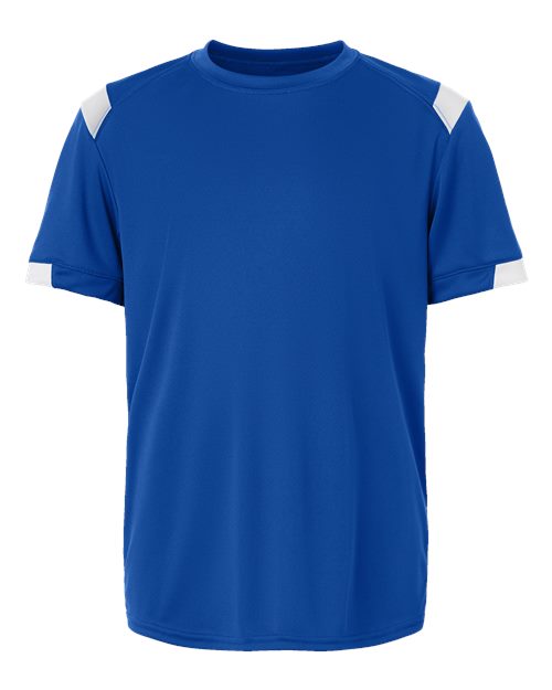 Youth On The Rise T-Shirt - Royal/ White Front