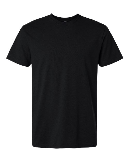 LAT Unisex Vintage Wash Tee - Washed Jet Black Front