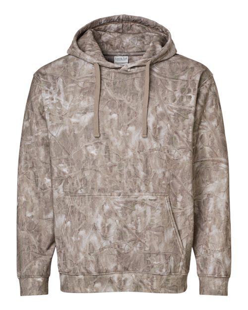 LAT Unisex Elevated Fleece Hoodie Sweatshirt - Sand Timberwood Front