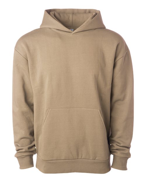 Independent Trading Co. Unisex Boulevard Heavyweight Hooded Sweatshirt - Sandstone Front