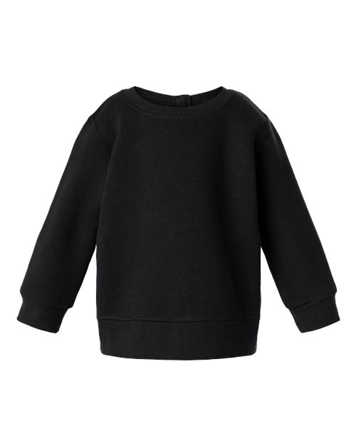 Rabbit Skins Infant Crewneck Sweatshirt - Black Front