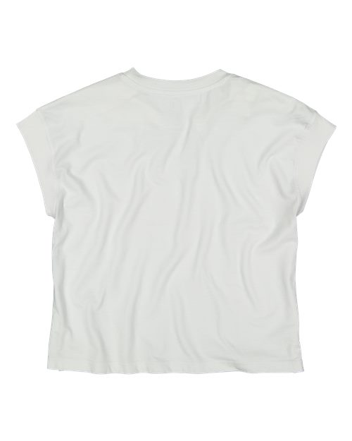 Women's Relaxed Vintage Wash Tee - Washed White Back