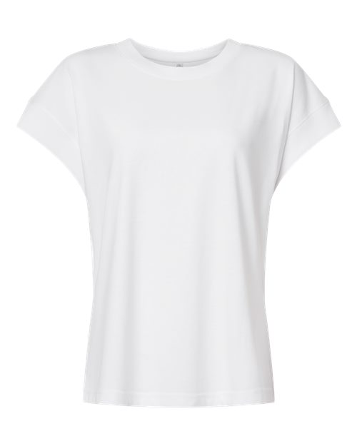 LAT Women's Vintage Wash Tee - Washed White Front