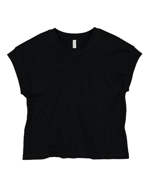 Women's Vintage Wash Tee - Washed Jet Black Front