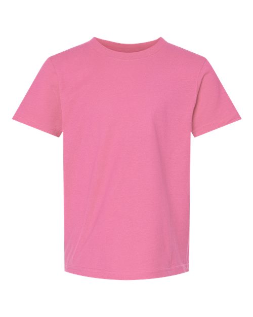 M&O Youth ACE Cotton T-Shirt - Azalea Front