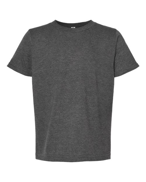 M&O Youth ACE Cotton T-Shirt - Dark Heather Front